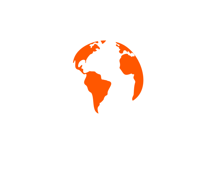 Ilustração de uma lupa com o planeta terra dentro focando em SEO internacional